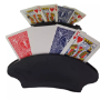 Bicycle 1 Deck One Way KING HEARTS Blue Force Playing Same + 4 Gaff Magic Cards - 