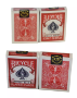 Bicycle 1 Deck One Way KING HEARTS Red Force Playing Same + 4 Gaff Magic Cards - 