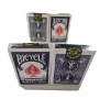 Bicycle 1 Deck One Way QUEEN HEARTS Blue Force Playing Same + 4 Gaff Magic Cards - 