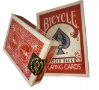 Bicycle 1 Deck One Way QUEEN HEARTS Red Force Playing Same + 4 Gaff Magic Cards - 