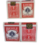 Bicycle 1 Deck One Way QUEEN HEARTS Red Force Playing Same + 4 Gaff Magic Cards - 